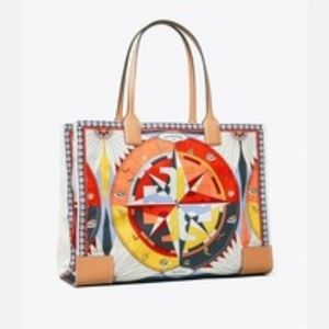 Tory Burch Ella tote - compass design pristine condition